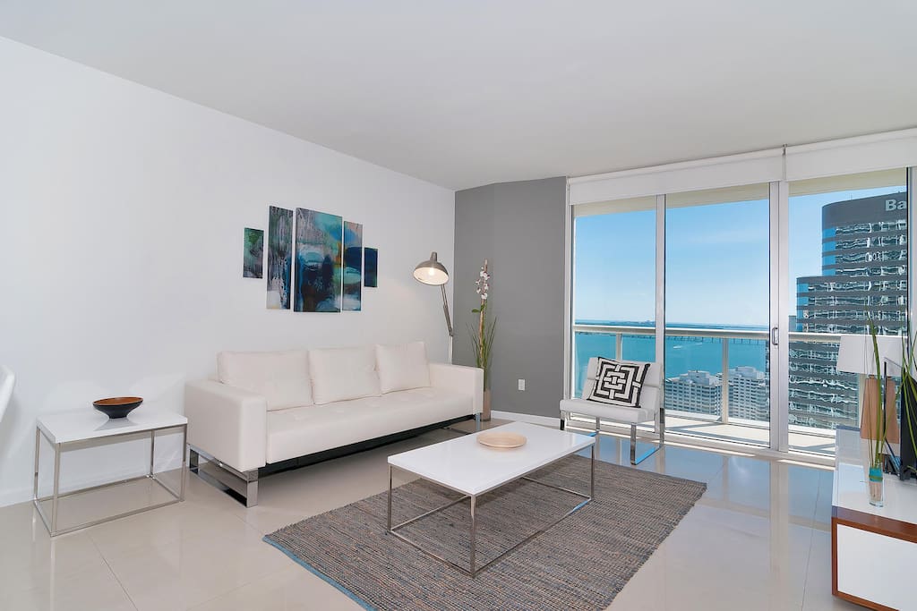 Spacious living area with spectacular view!