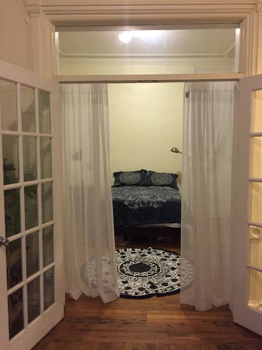 Bedroom with French doors