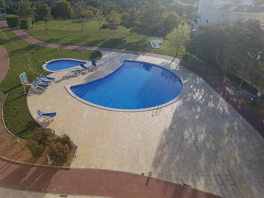 Pool in the morning