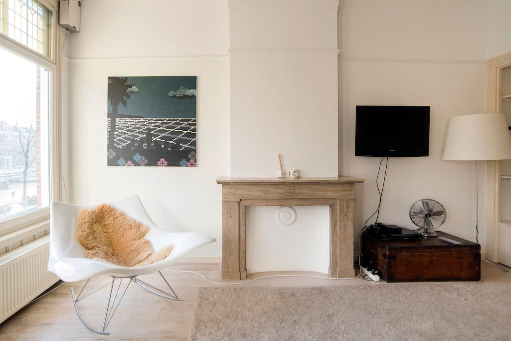 Living room with Danish design furniture.