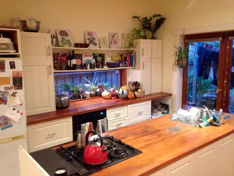 Gas kitchen which you can use during your stay