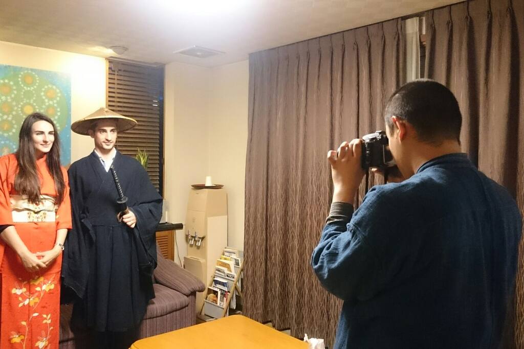 you can try Kimono wearing experiences with reasonable charge!