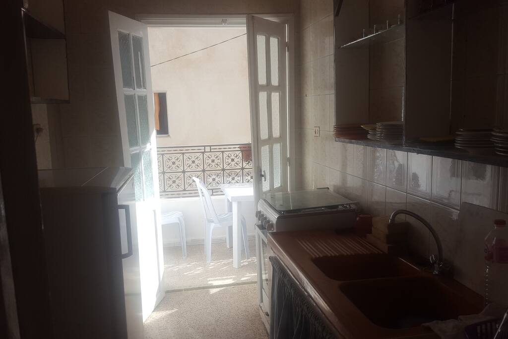 Cuisine et balcon