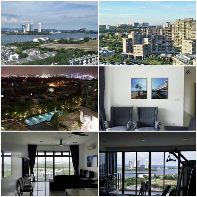 Collage of the unit & development