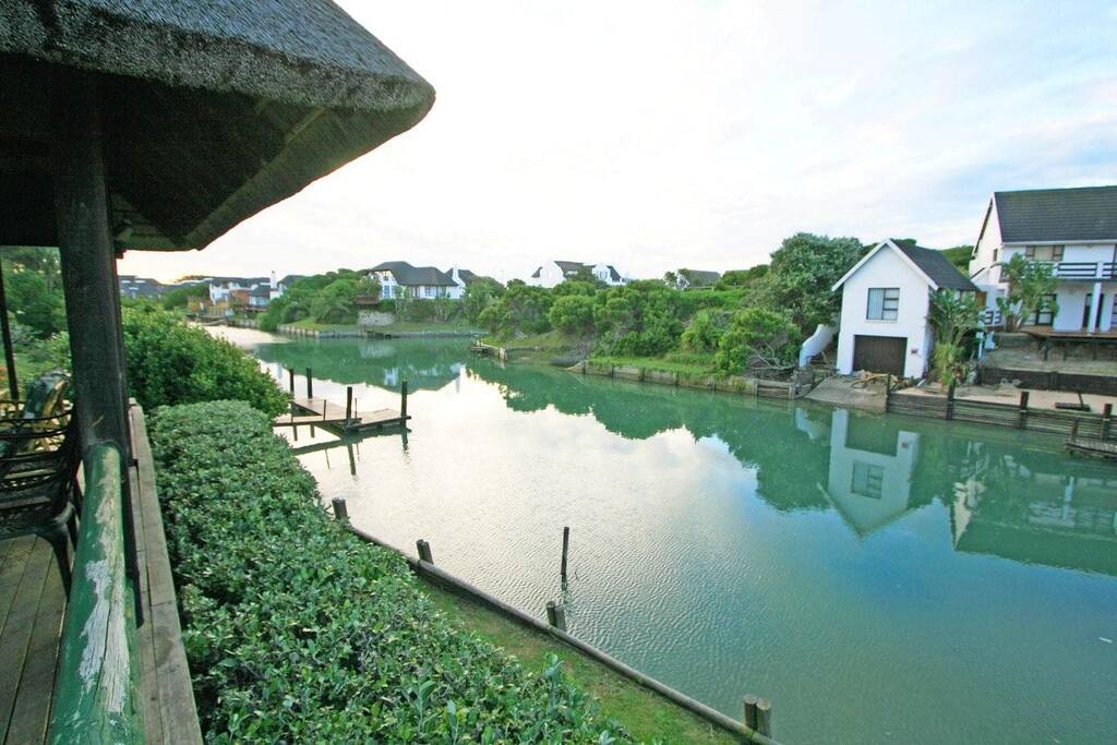 Gorgeous canal view from the deck.
