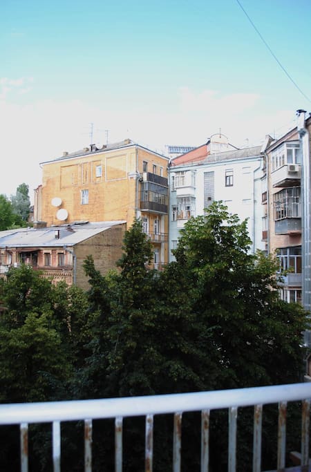 view from the balcony