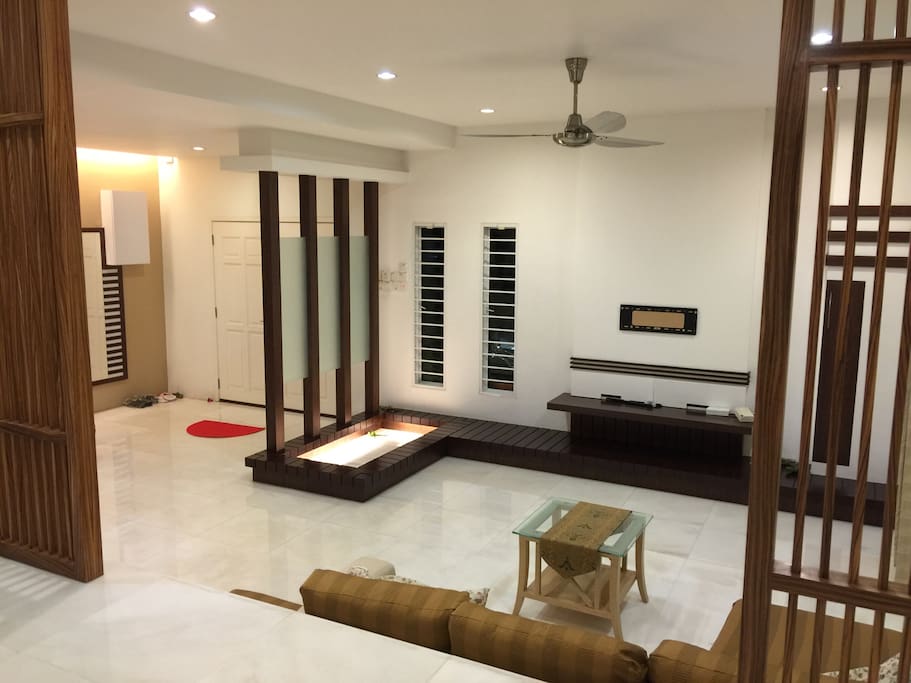 French style grand entrance into spacious living room