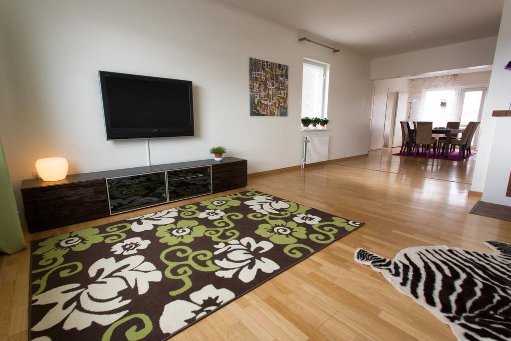 Spacious and light all through the apartment.