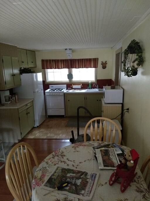 dining area and kitchen