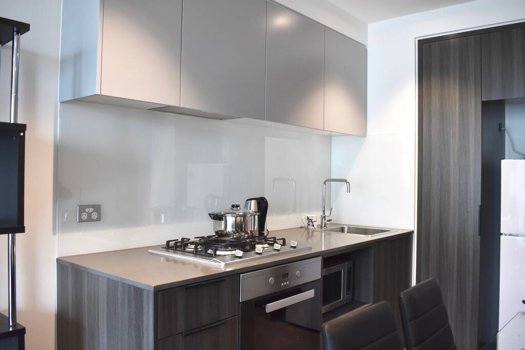 Fully stocked kitchen