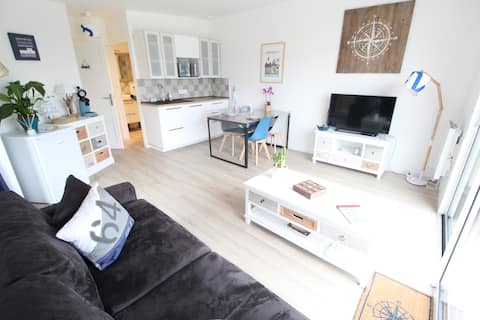 Top Airbnb: House in Guérande center, 1 bedroom, terrace, parking, in Guérande
