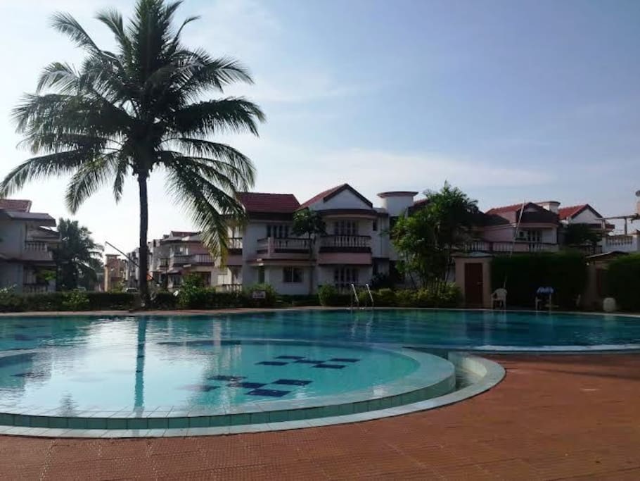 Swimming Pool view from the Row-Villa