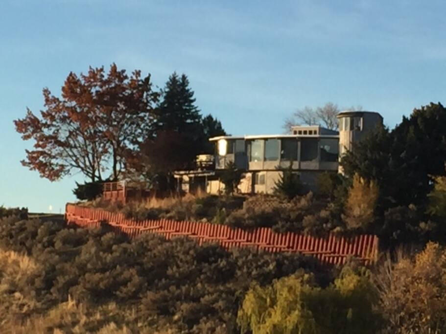 here's the house, viewed from harrison hollow