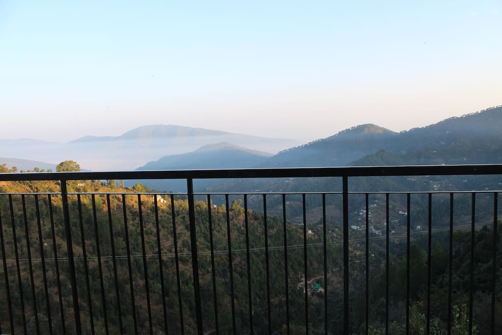 view from balcony