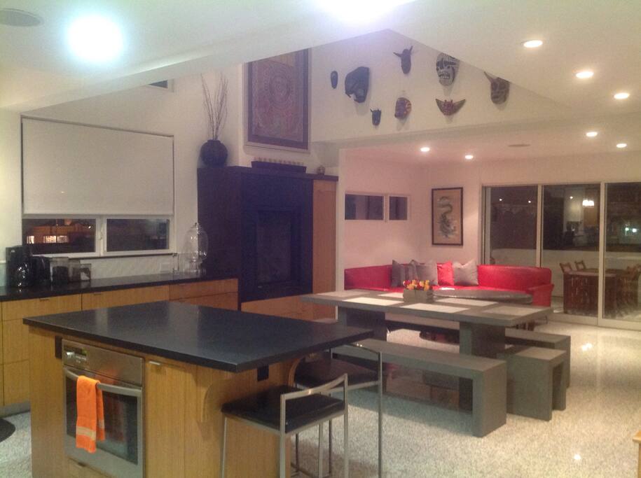 View from kitchen out.
