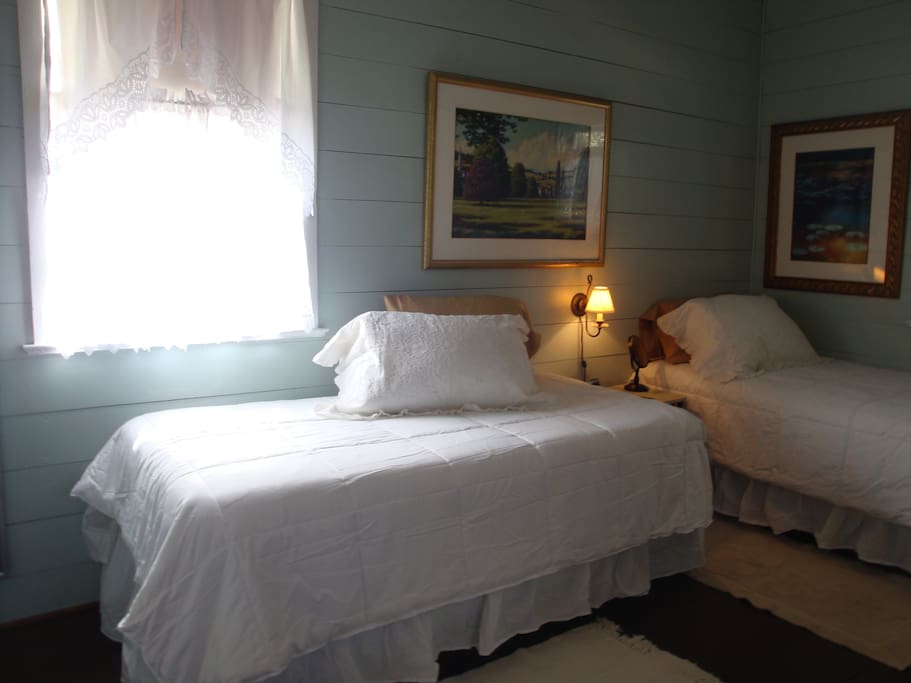 Two super comfortable twin beds. Can be converted to king upon your request at the time of your reservation.