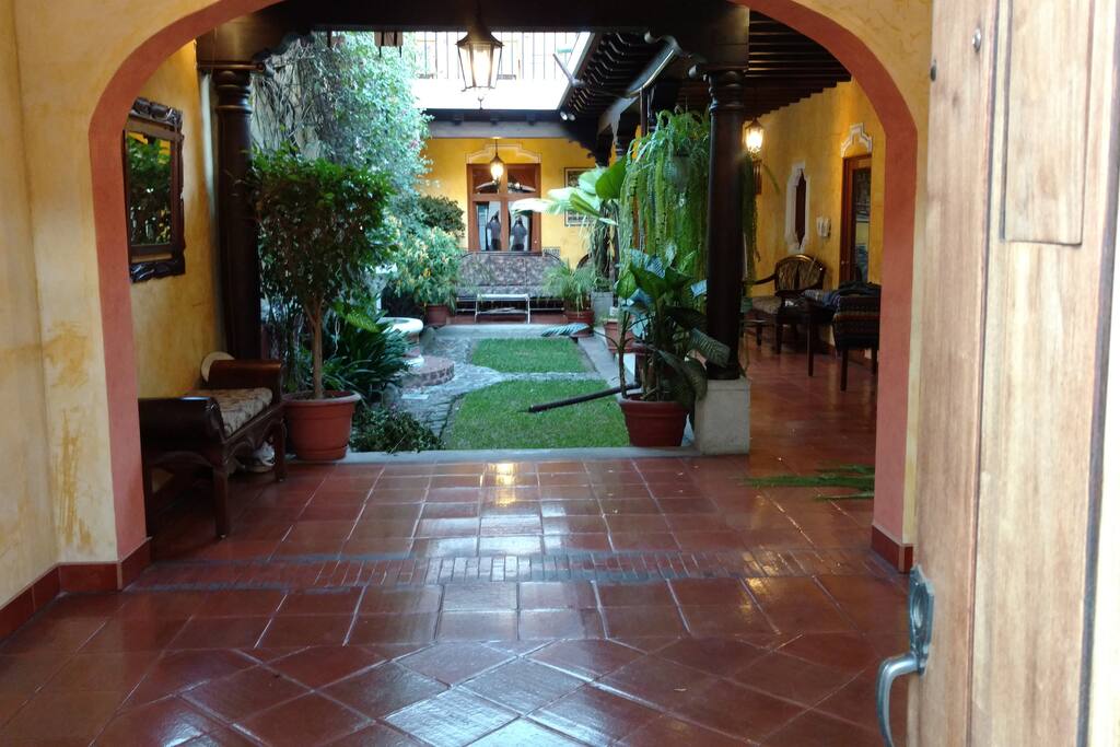 Inside the front door