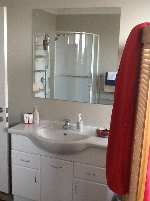 Large private bathroom