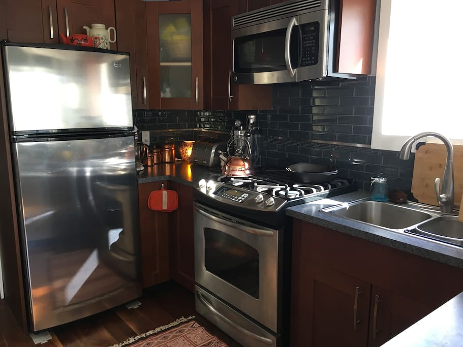 Elegant, efficient kitchen.