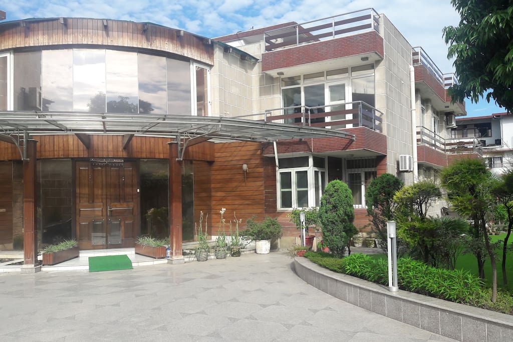 main entrance to our villa