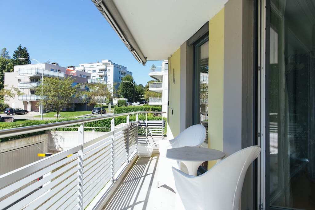 south facing sunny balcony