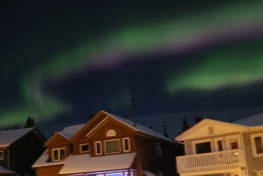 Aurora seen from our front yard