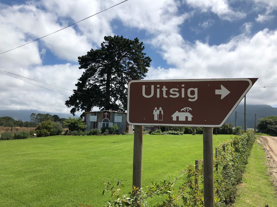 Turn off to our venue and guesthouse