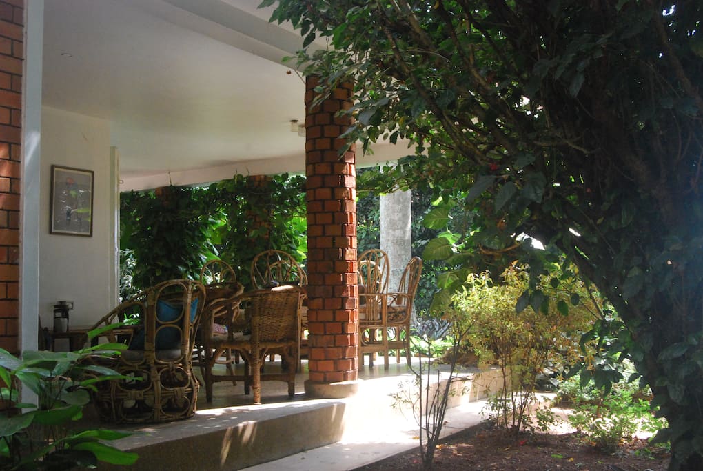 The breakfast area