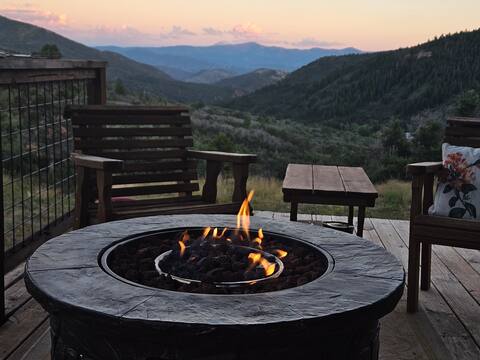 Remote mountain top home snowshoe paradise