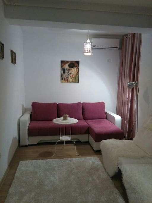 Room with extensible sofa ( double bed)