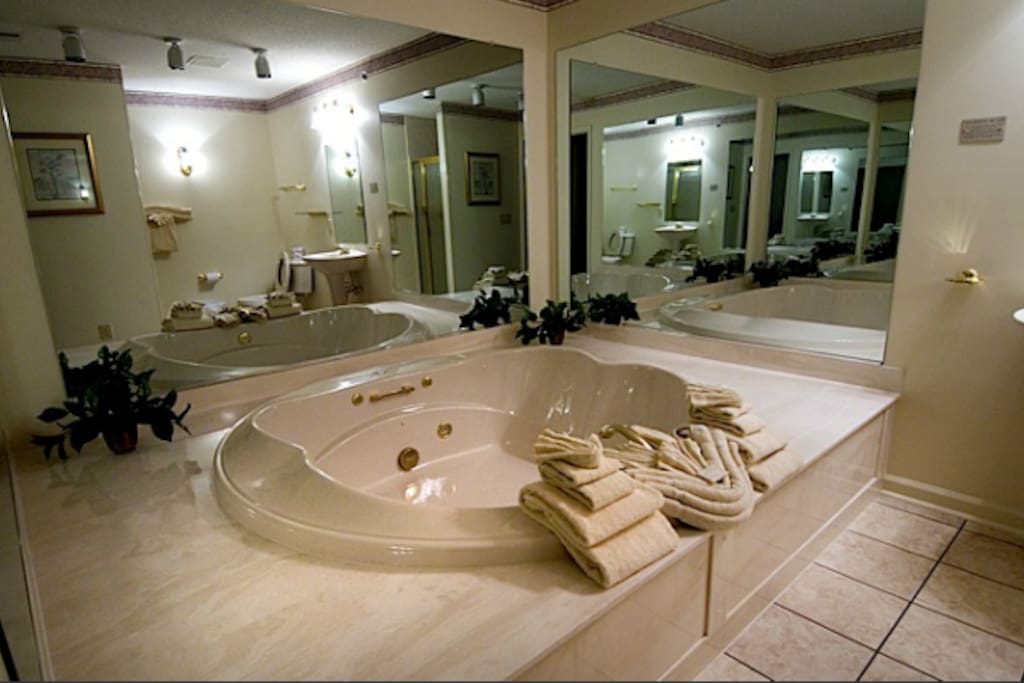 Second bathroom, the jetted tub is enourmous.
