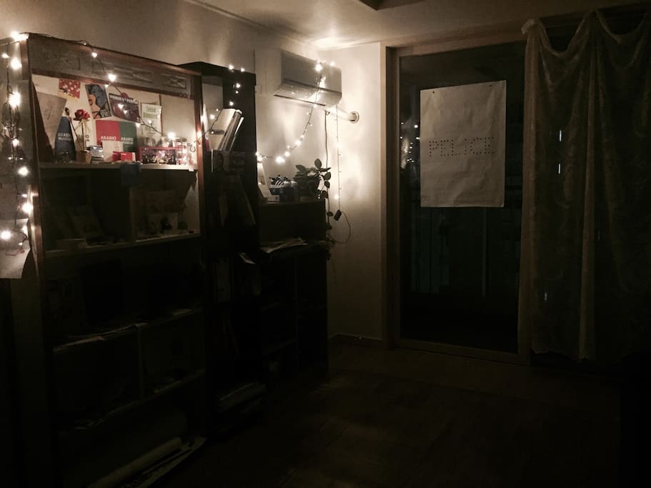 living room in the night