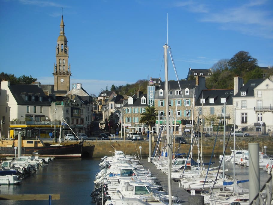Vue du port de Binic
