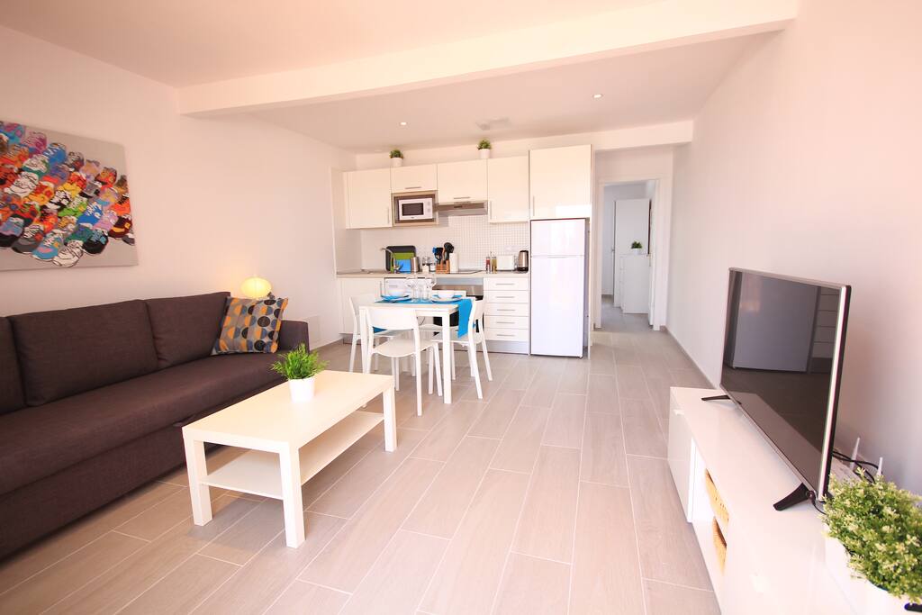 Open-plan kitchen