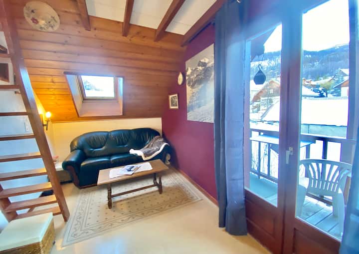Pendine Appt Dans Chalet Pieds Des Pistes 6 Pers. - Vallouise
