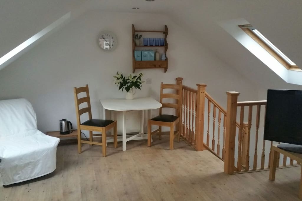 Generous dining area