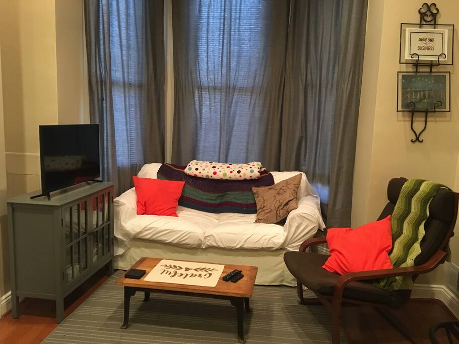 Cozy living room with Amazon Fire