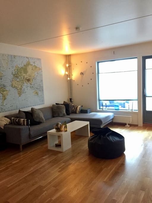 Open plan living area