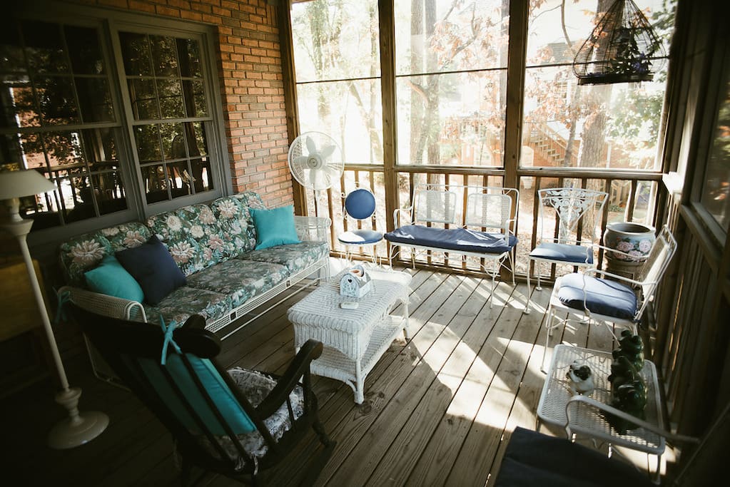 Screened in porch just outside your door