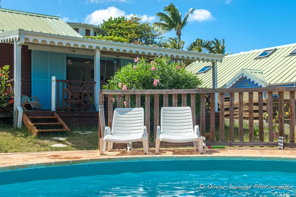 vue depuis la piscine
