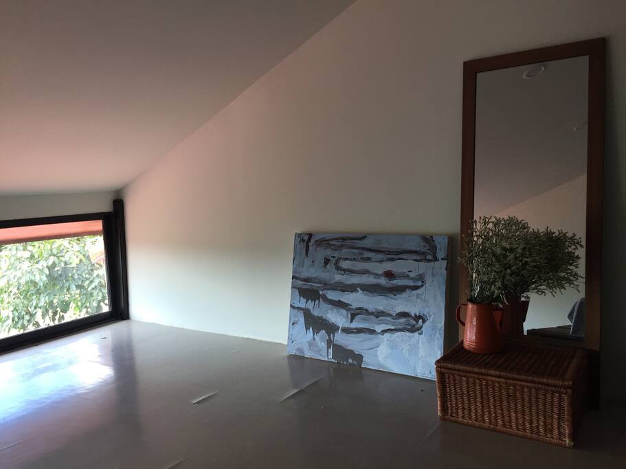 bedroom under rooftop