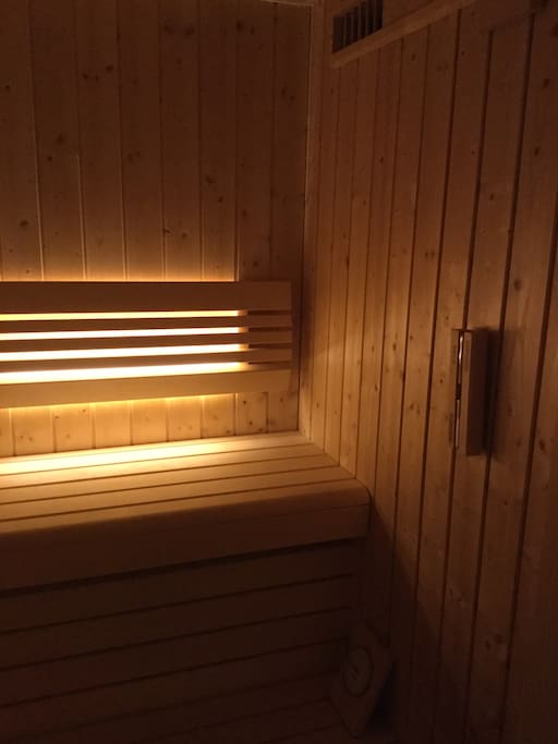 Sauna au sous sol