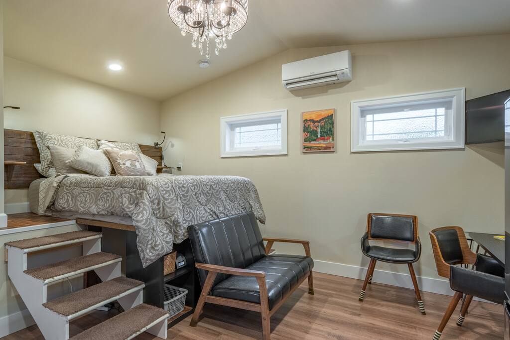 View of the Raised Queen Bed