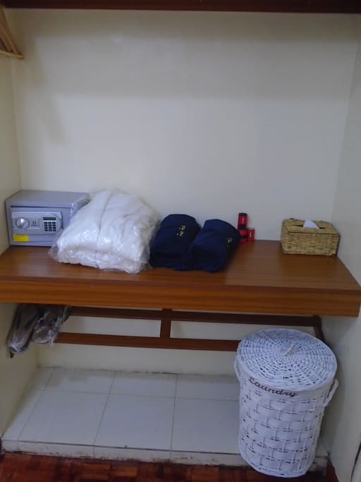 Open wardrobe
