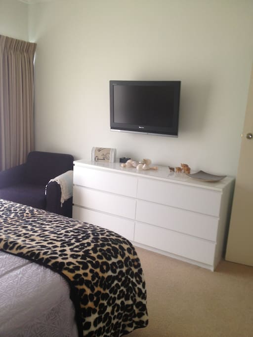 TV and foxtel in Master Bedroom