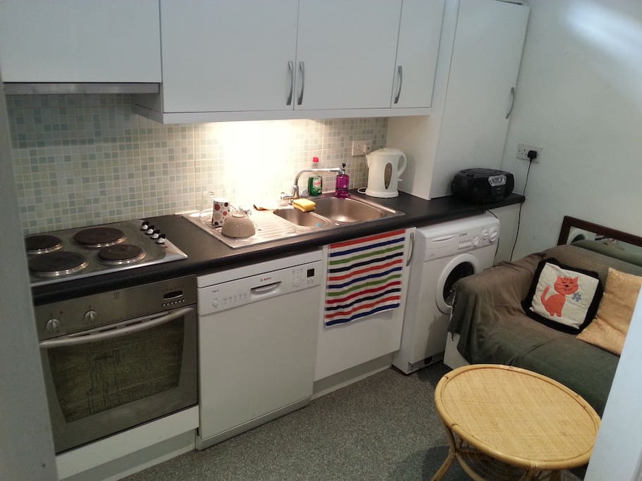 Note: These are random pictures of the different layouts over the last year in the 3 identical kitchen rooms