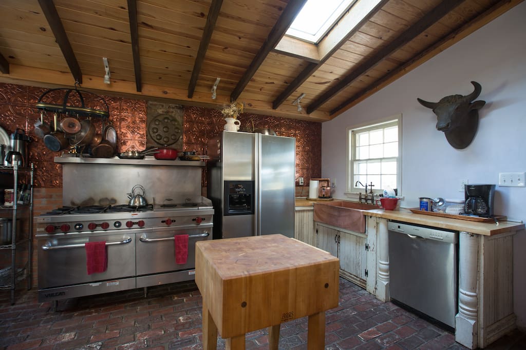 Fairview's gourmet kitchen with restaurant range
