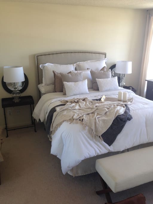 Master bedroom with private bathroom