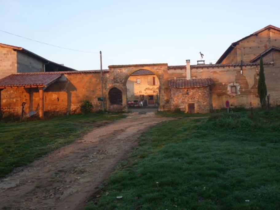 Arrivée à la ferme