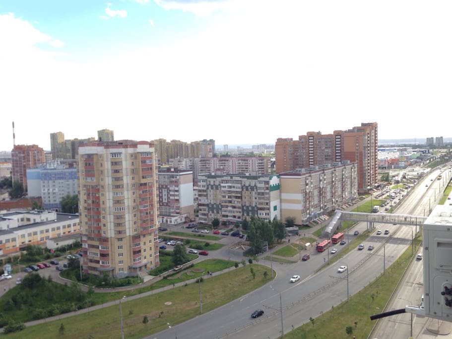 Вид с балкона - ИКЕА, Мега, Волга